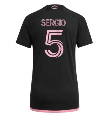 Inter Miami Sergio Busquets #5 Replica Away Stadium Shirt for Women 2023-24 Short Sleeve